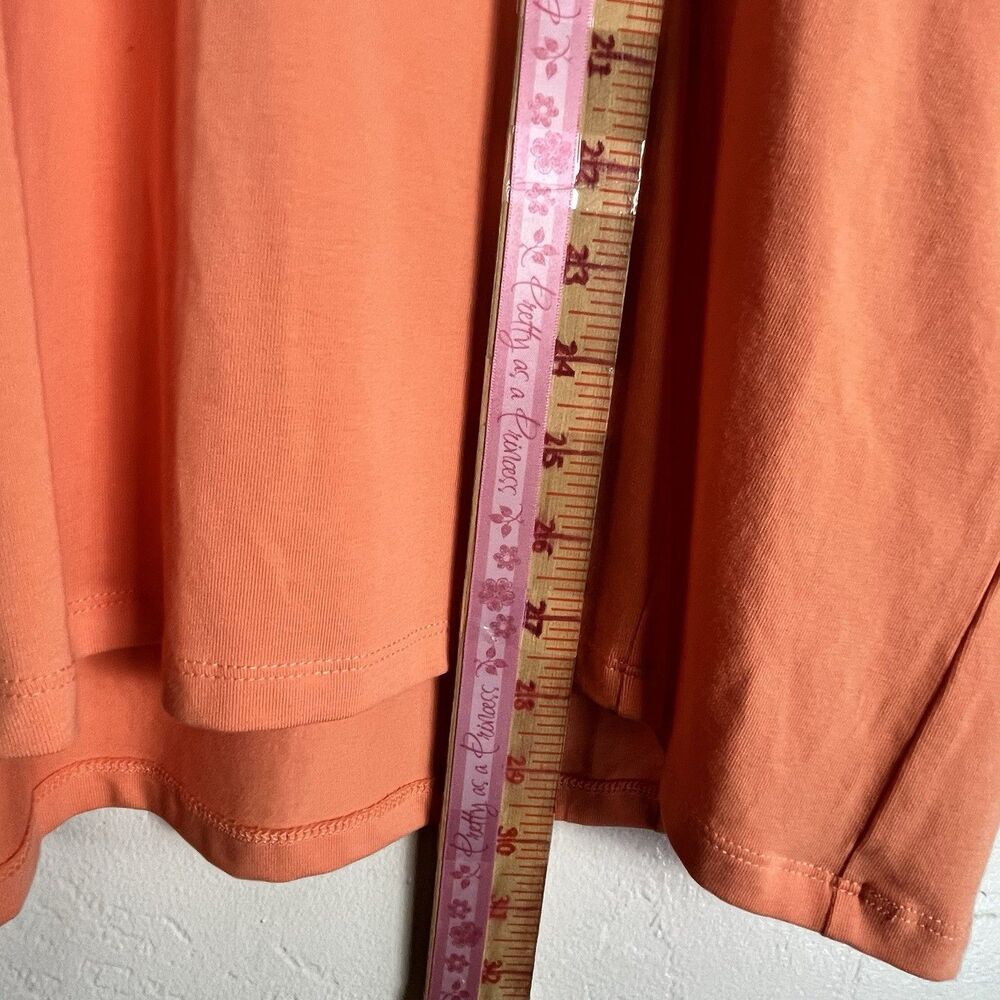 Chico’s Orange Coral Top Women’s XXL 4 Flowy Dolman Batwing Puff Sleeve New - Picture 11 of 13